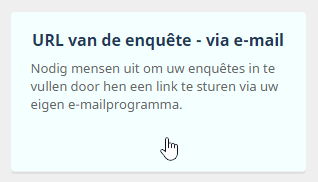 URL van de enquête via e-mail